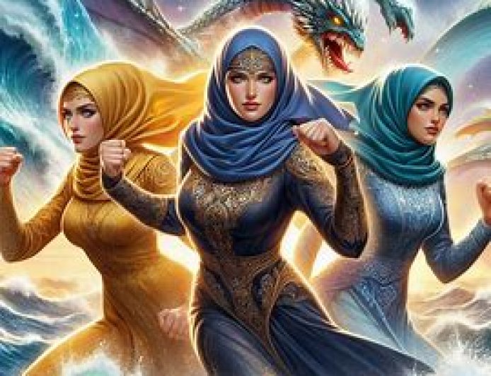 Three Warrior Women Competing for the Throne of Grahadi